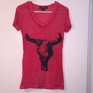 Woman’s Rock&Roll Cowgirl Tee, size M
